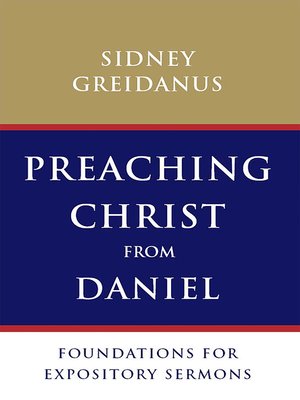 cover image of Preaching Christ from Daniel
